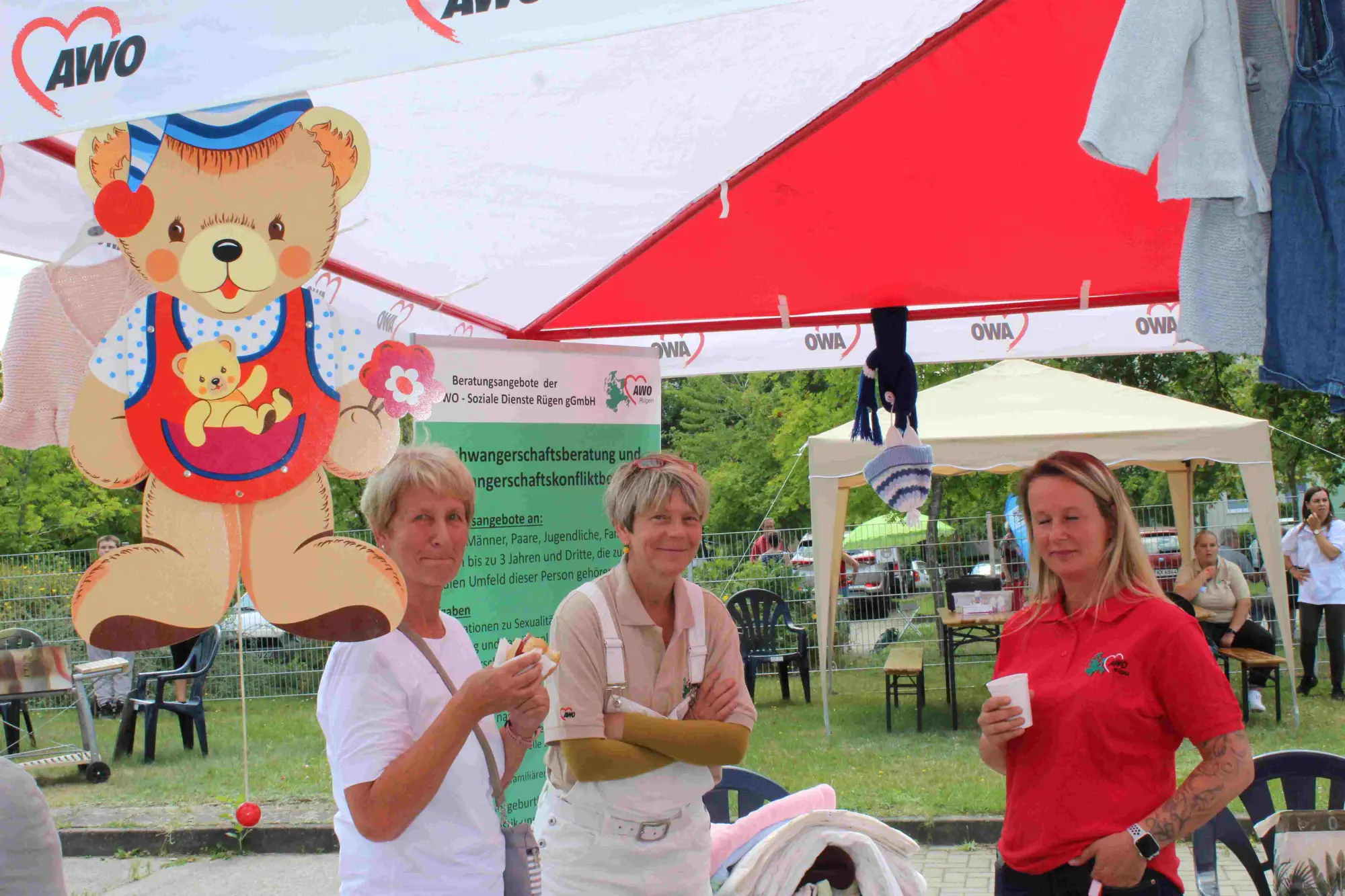 Flohmarktstand Schwangerschaftsberatung